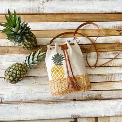 Pineapple Hasır Çanta 